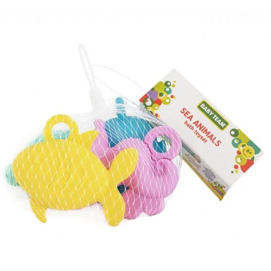 Набор игрушек для ванной Baby Team Морские обитатели (9060) - Pampik - 3