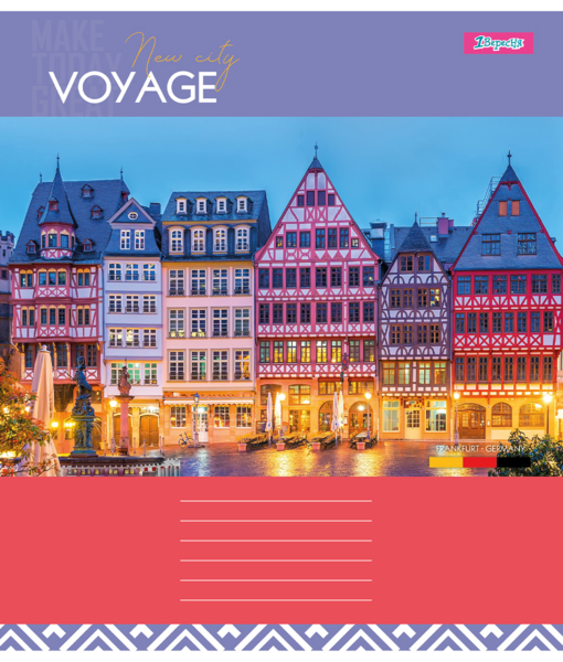 Набір зошитів 1 Вересня New city voyage, А5, в клітинку, 36 аркушів, 15 шт. (767329) - Pampik - 3