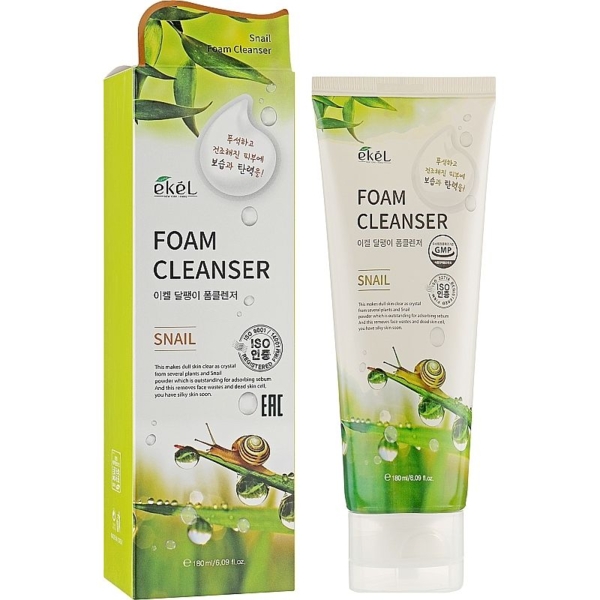 Пенка для умывания Ekel с экстрактом секрета улитки 180 мл - Pampik