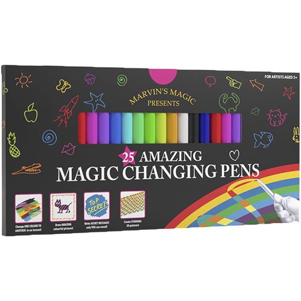 Набір магічних фломастерів Marvin's Magic, 25 шт. (MMPEN25) - Pampik