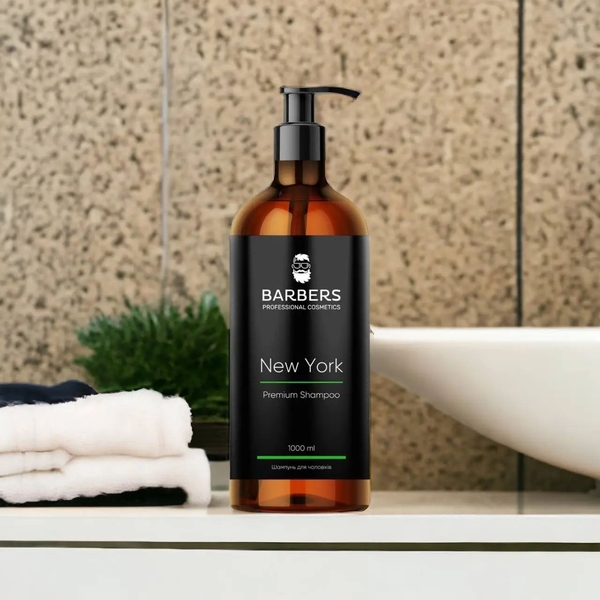 Шампунь для мужчин Barbers New York тонизирующий, 1 л - Pampik - 4