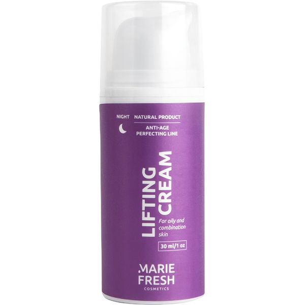 Нічний крем Marie Fresh Cosmetics Anti-age Perfecting Line Lifting для жирної та комбінованої шкіри 30 мл - Pampik