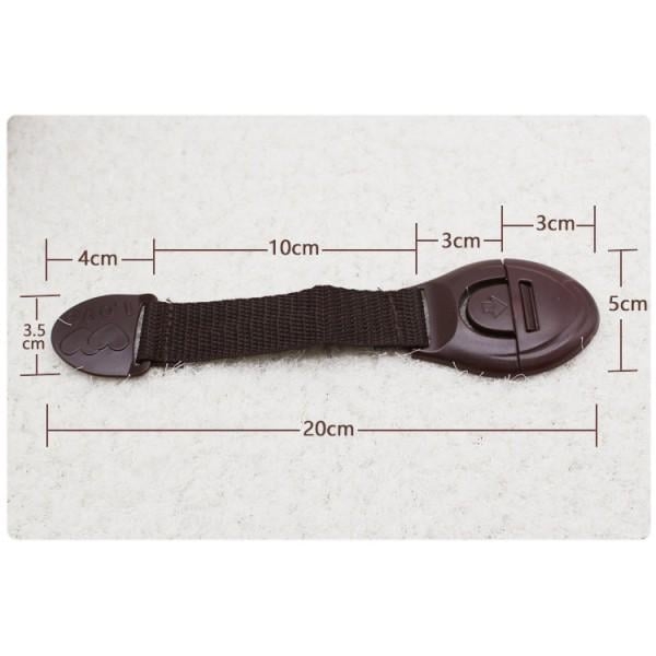 Замок універсальний 3М тканинний коричневий - Pampik - 3