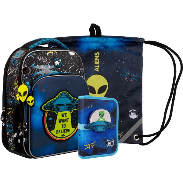 Рюкзак Yes S-78 Collection UFO с пеналом и сумкой (559770) - Pampik