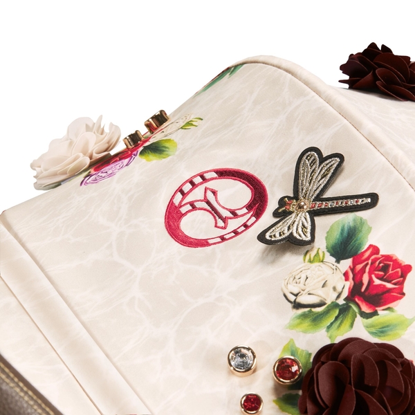 Прогулянкова коляска Cybex Coya Spring Blossom Light, біла з червоним (522003071) - Pampik - 10