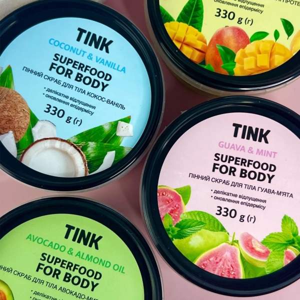 Скраб для тела Tink пенный Гуава-Мята 330 г - Pampik - 6