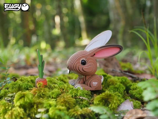 Збірна 3Д модель Eugy Зоопарк Кролик (XEG-071) - Pampik - 7