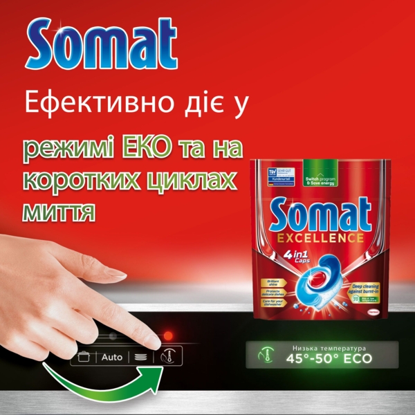 Капсули для посудомийної машини Somat Exellence, 30 шт. - Pampik - 6