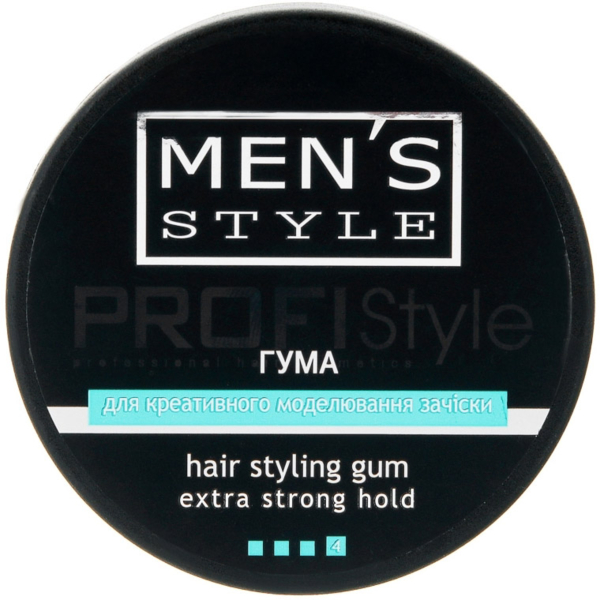 Резина для моделирования прически ProfiStyle Men's Style Hair Styling Gum Extra Strong Hold 80 мл - Pampik - 2