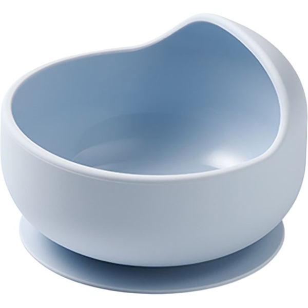 Мисочка силиконовая BabyOno с присоской, синий - Pampik