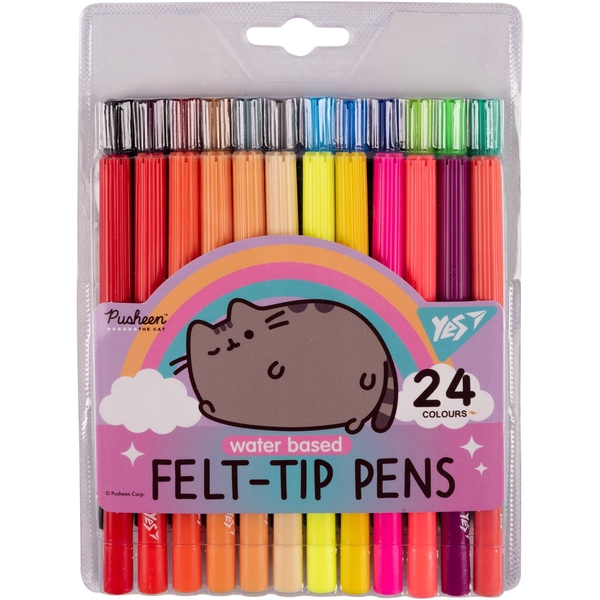 Фломастеры Yes Pusheen rainbow, 24 шт. (650555) - Pampik