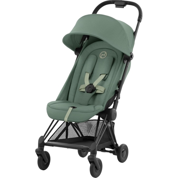 Прогулянкова коляска Cybex Coya Matt Black Leaf Green (522004355) - Pampik