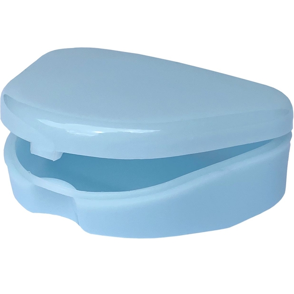 Футляр для ортодонтических ретейнеров Dochem светло-синий - Pampik