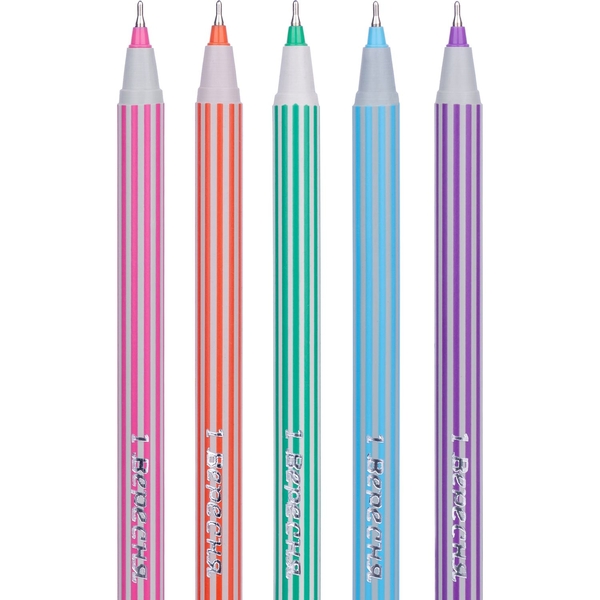 Ручка шариковая 1 Вересня Linear синие чернила упаковка 30 шт. (411830) - Pampik