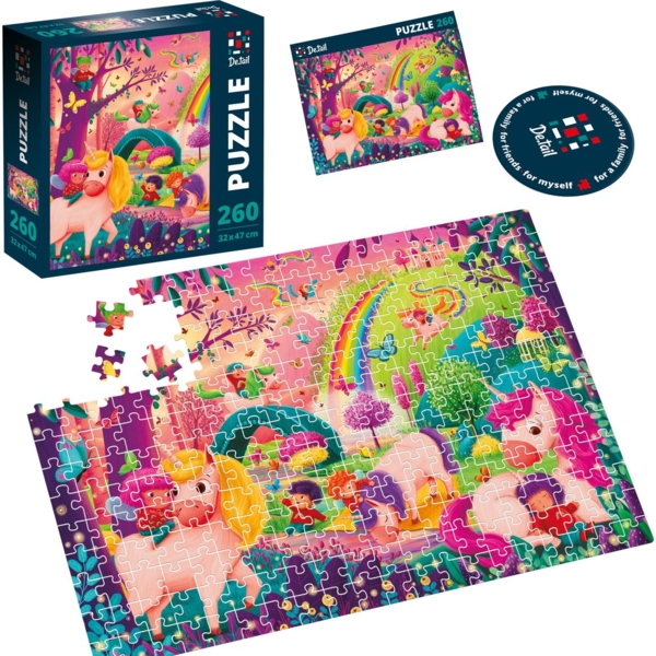 Пазли De.tail Світ єдиноріжок, 260 елементів (DT200-07) - Pampik - 2