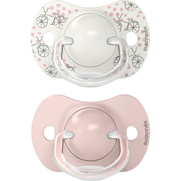 Пустушка Suavinex A walk in the park фізіологічна, 0-6 місяців, 2 шт., рожевий (308269) - Pampik