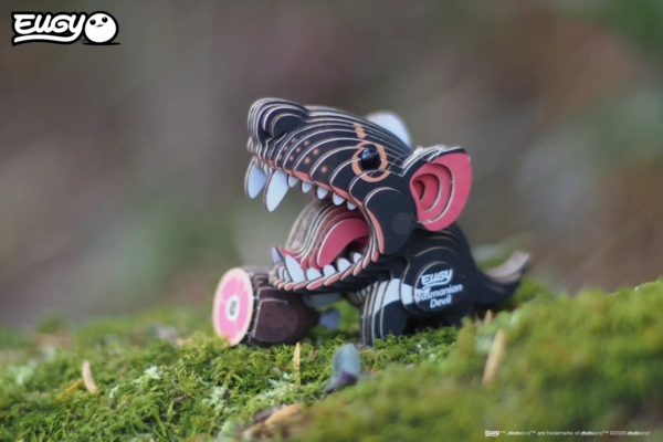 Збірна 3Д модель Eugy Зоопарк Тасманійський диявол (XEG-035) - Pampik - 6