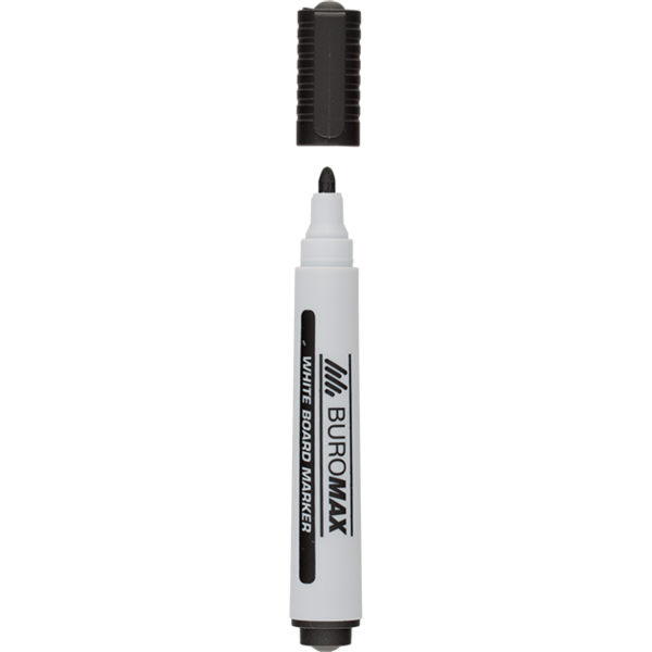 Маркер Buromax для магнітних сухостираючих дошок чорний (BM.8800-01) - Pampik - 2