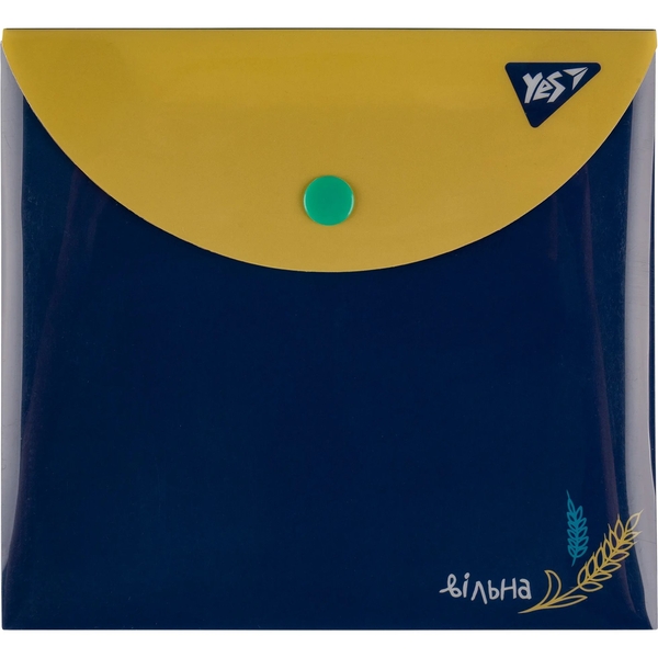 Папка-конверт Yes Ukraine B6, на кнопке (492274) - Pampik