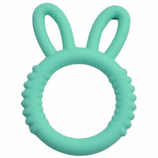 Прорізувач для зубів Lindo Вушка зелений (DK 06г) - Pampik