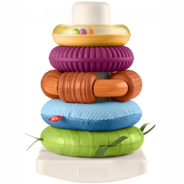 Пірамідка Fisher-Price Розвиток сенсорики (HXK47) - Pampik