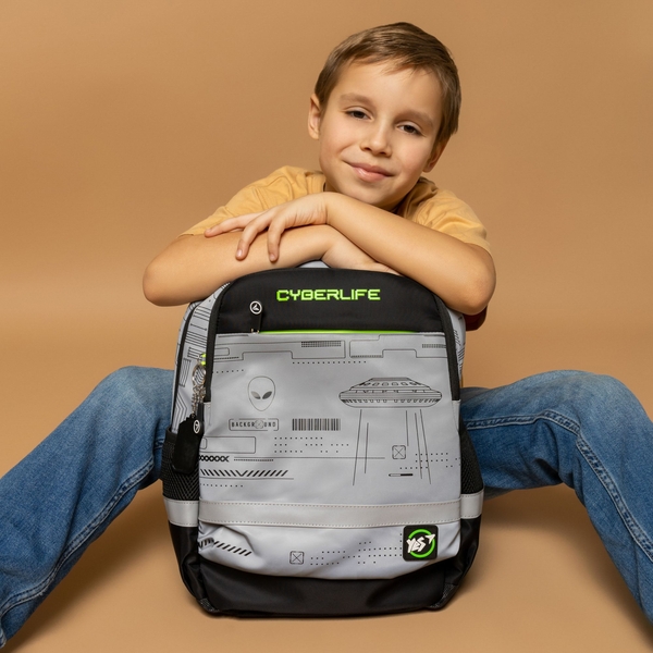 Рюкзак Yes S-52 Ergo Cyberlife, сіро-чорний (559568) - Pampik - 15