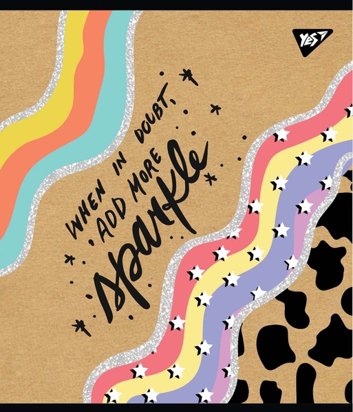 Набір зошитів Yes Abstract Крафт А5, в лінійку, 18 аркушів, 10 шт. (765092) - Pampik