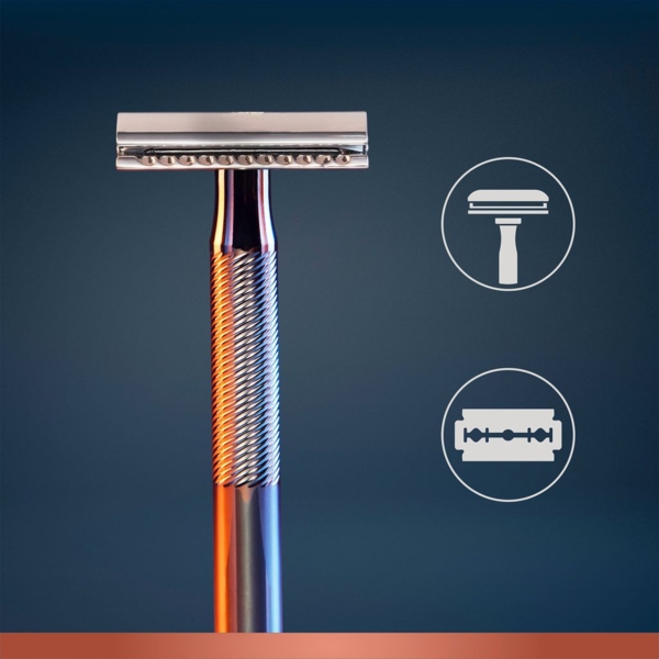 Станок для гоління чоловічий Gillette King C, з 5 змінними лезами - Pampik - 4