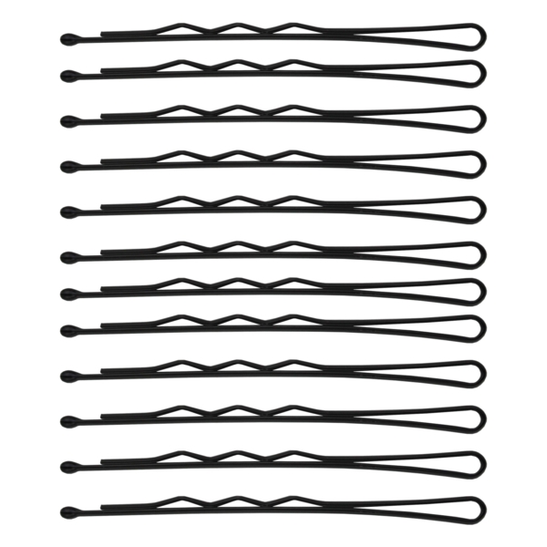 Набір фрезерних невидимок для волосся SPL 6 см, 24 шт., чорний (3020-0060) - Pampik - 4