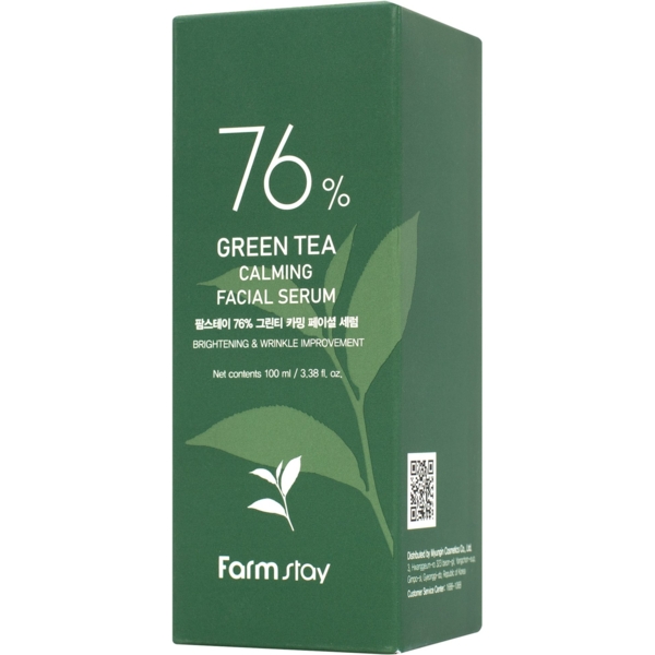 Сироватка для обличчя FarmStay Green Tea Calming Facial Serum 100 мл - Pampik - 2