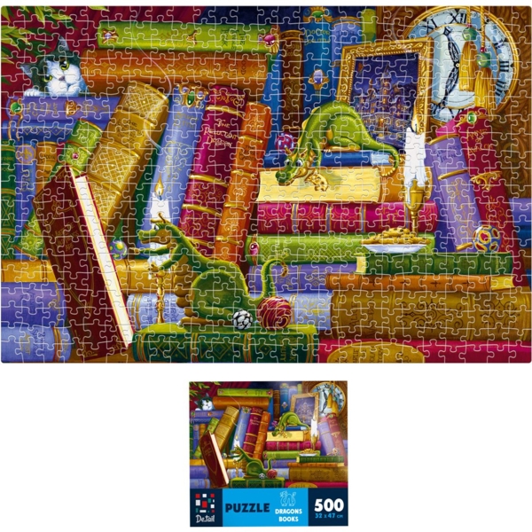 Пазли De.tail Книги про драконів, 500 елементів (DT500-12) - Pampik - 2