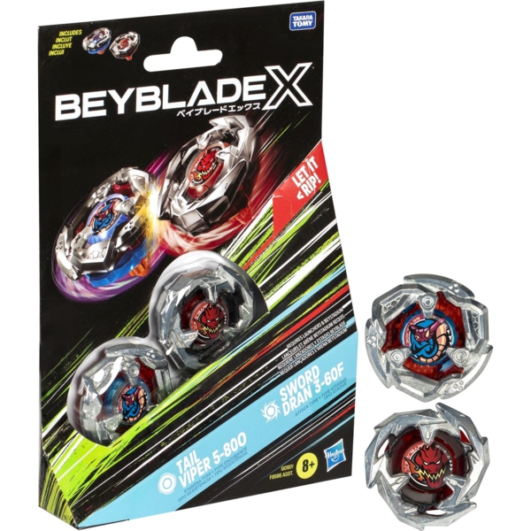 Набор игрушечный Hasbro Beyblade X Dual Pack Set из двух волчков (F9586_G0197) - Pampik