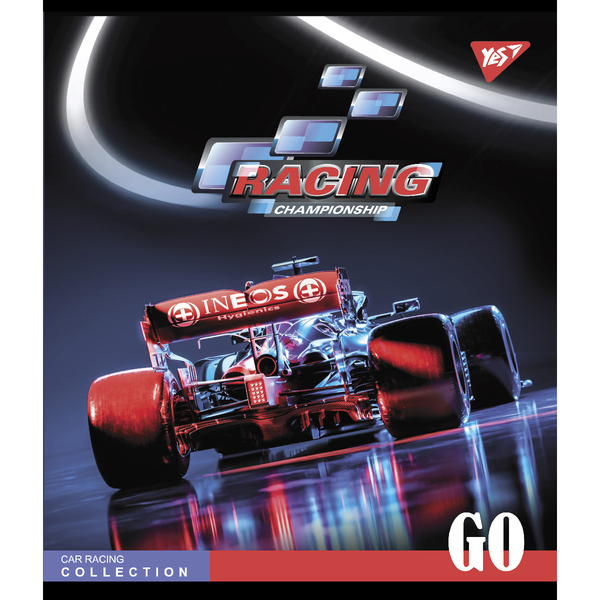 Набір зошитів Yes Racing championship А5, в клітинку, 24 аркуші, 10 шт. (66836) - Pampik - 4