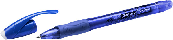 Ручка гелевая пиши-стирай BIC Gel-ocity Illusion синяя 0.3 мм (504895) - Pampik - 2
