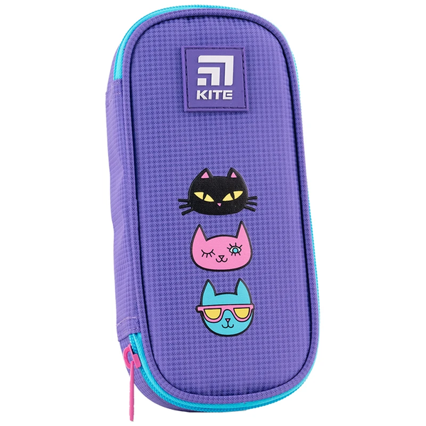 Пенал мягкий Kite Catris 21x8.5x4.5 см фиолетовый (K24-662-17) - Pampik