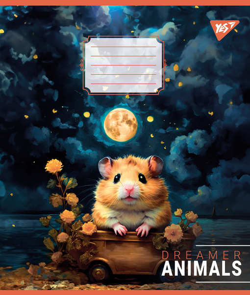 Набір зошитів Yes Dreamer animals А5 в клітинку 24 аркуші 20 шт. (67013) - Pampik - 5