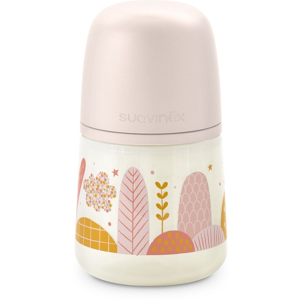 Бутылочка Suavinex Dreams, физиологическая соска, медленный поток, 150 мл, розовый (308317) - Pampik