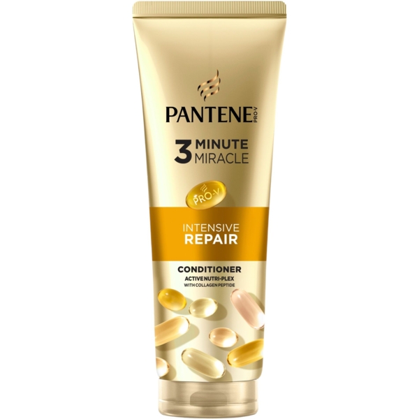 Бальзам-ополіскувач Pantene Pro-V Repair & Protect 3 Minute Miracle Інтенсивне відновлення, 220 мл - Pampik