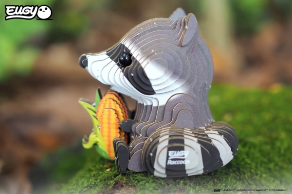 Сборная 3Д модель Eugy Зоопарк Енот (XEG-103) - Pampik - 6