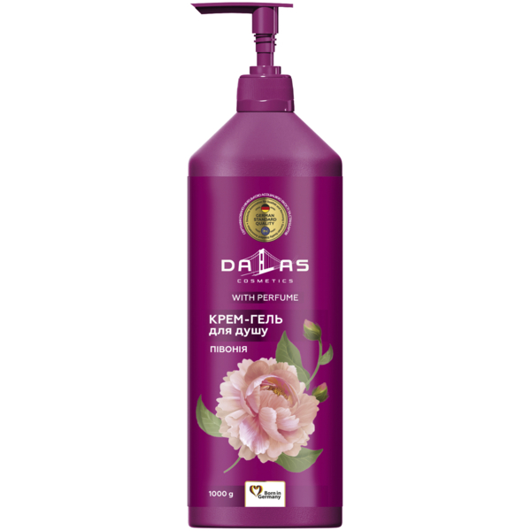 Крем-гель для душу Dalas Півонія, 1 л - Pampik