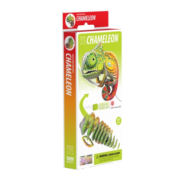 Сборная 3Д модель Eugy Зоопарк Хамелеон (XEG-075) - Pampik - 5