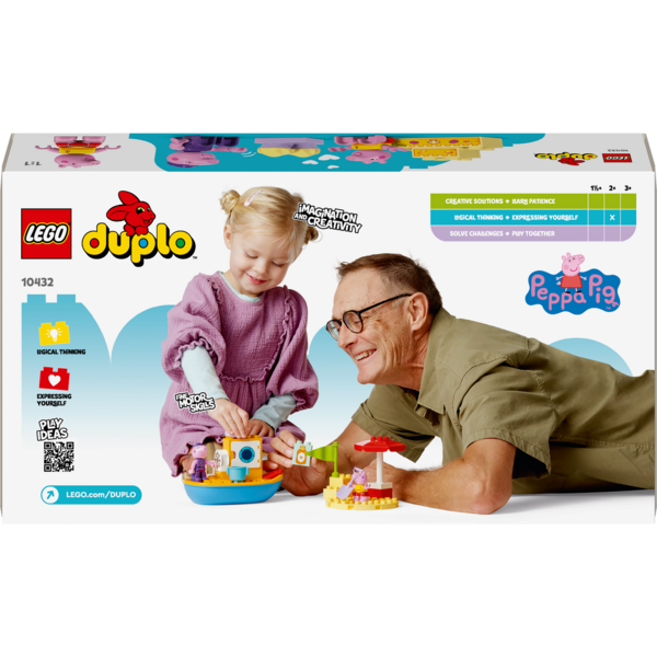 Конструктор LEGO DUPLO Морская прогулка Пеппы на лодке, 23 детали (10432) - Pampik - 2