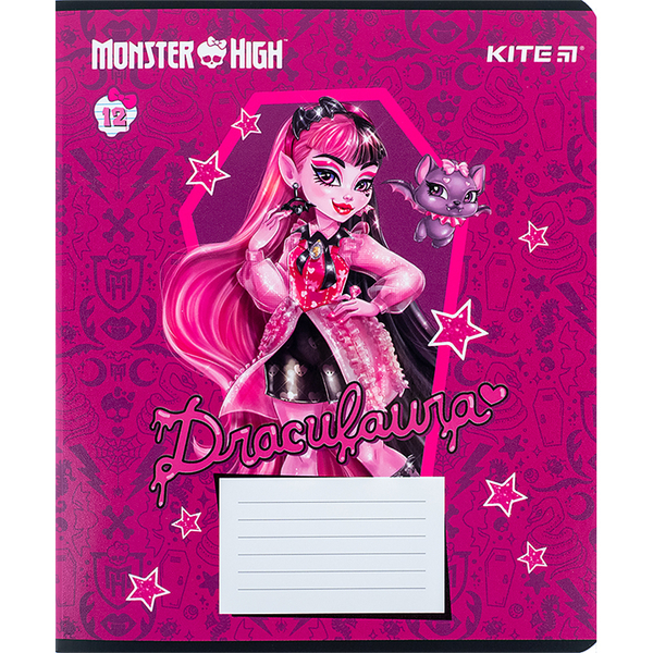Набір зошитів Kite Monster High А5, в лінійку, 12 аркушів, 25 шт. (MH24-234) - Pampik - 3