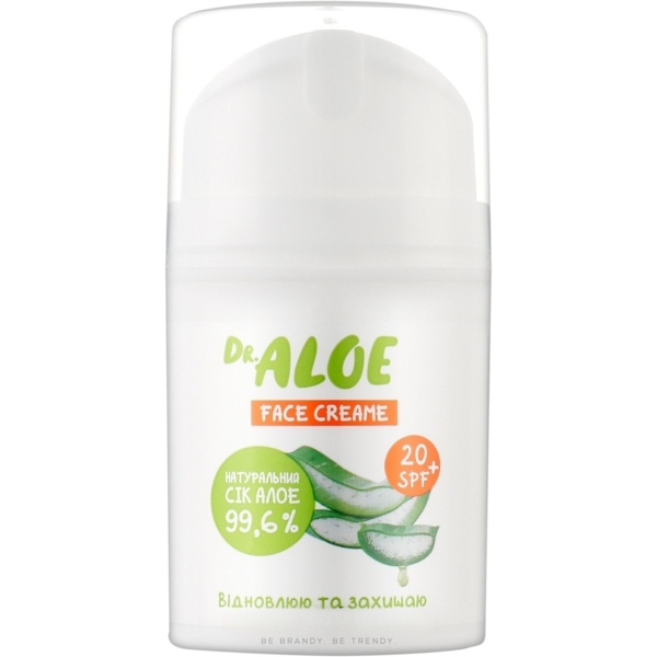 Крем для обличчя Dr. Aloe SPF20 50 мл - Pampik
