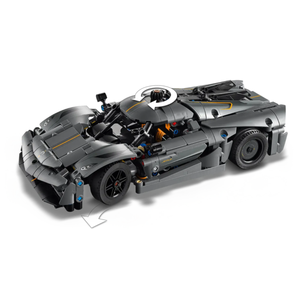 Конструктор LEGO Technic Koenigsegg Jesko Absolut сірий гіперкар, 801 деталь (42173) - Pampik - 5