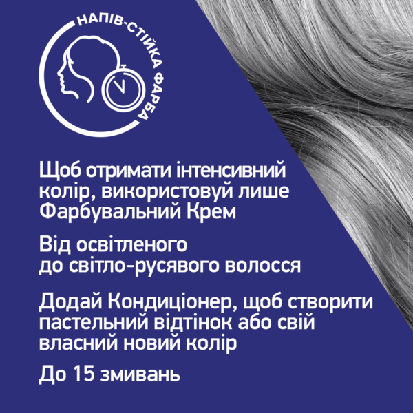 Фарба для волосся Schwarzkopf Live Ultra Brights 098 Steel Silver - Pampik - 6