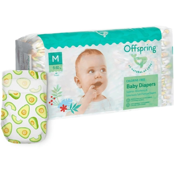 Подгузники Offspring Avocuddle M (6-10 кг) 42 шт. (DP-OI-FAT-M42P-AVO) - Pampik