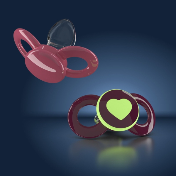 Пустышка ортодонтична Dentistar для девочки, от 6 месяцев, 2 шт. (3960004) - Pampik - 4