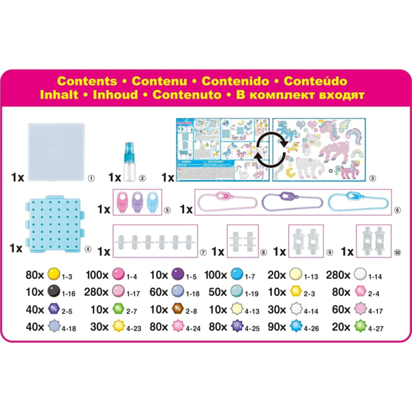 Набор аквамозаики Aquabeads Волшебные единороги (31944) - Pampik - 4
