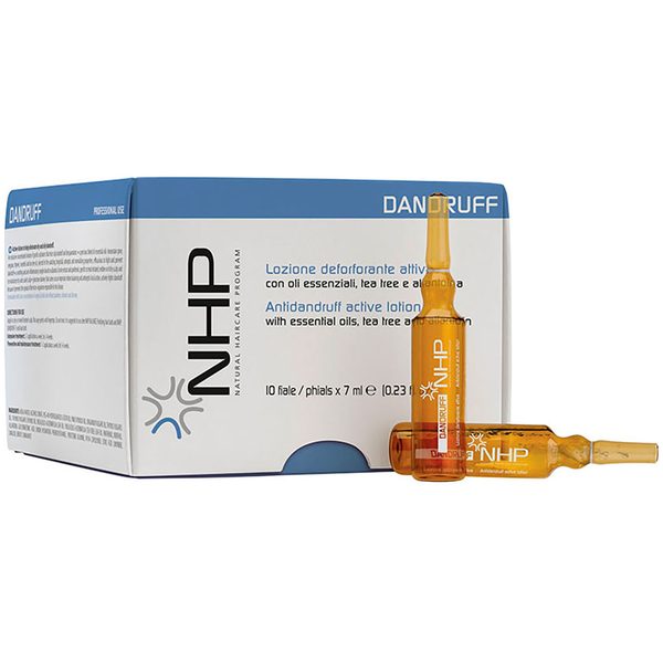 Активний лосьйон для волосся NHP Dandruff проти лупи з ефірними оліями 10 шт. x 7 мл - Pampik